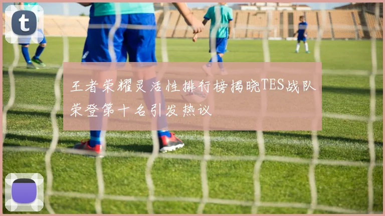 王者荣耀灵活性排行榜揭晓TES战队荣登第十名引发热议