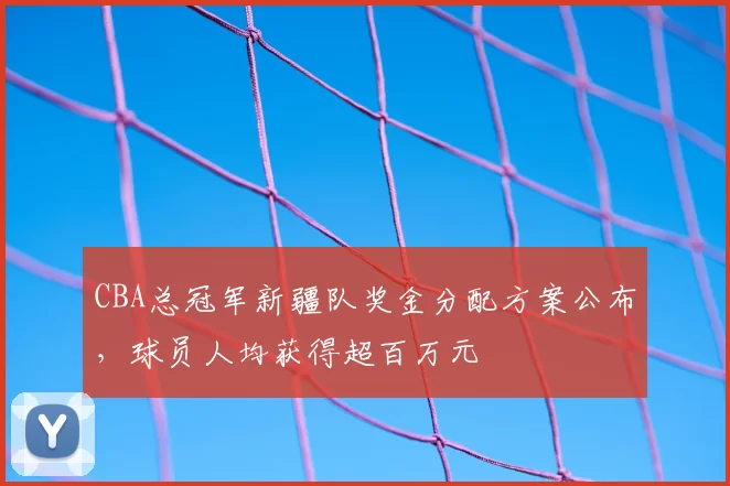CBA总冠军新疆队奖金分配方案公布，球员人均获得超百万元